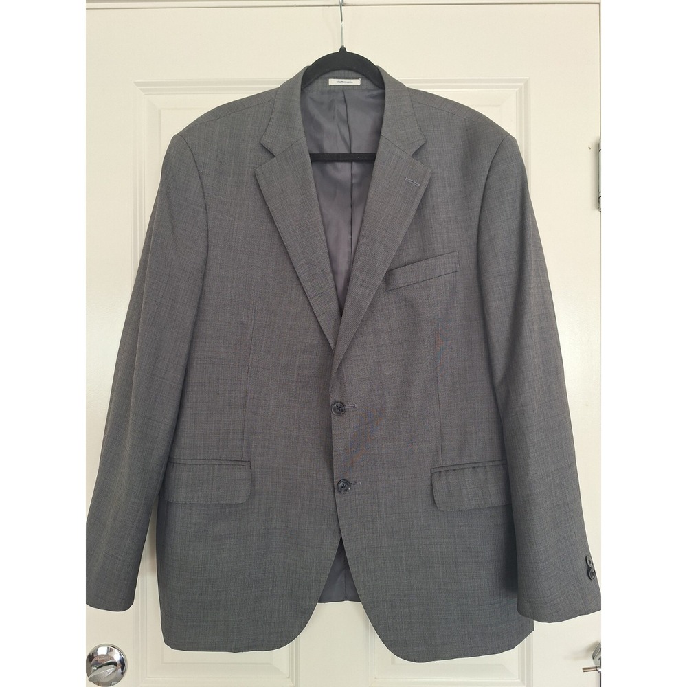 Peter Millar Wool Blazer Mens Two Button Front Jacket Size 44R Grey